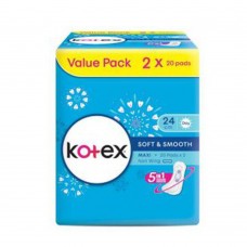 KOTEX S/Smooth Maxi 2X20's